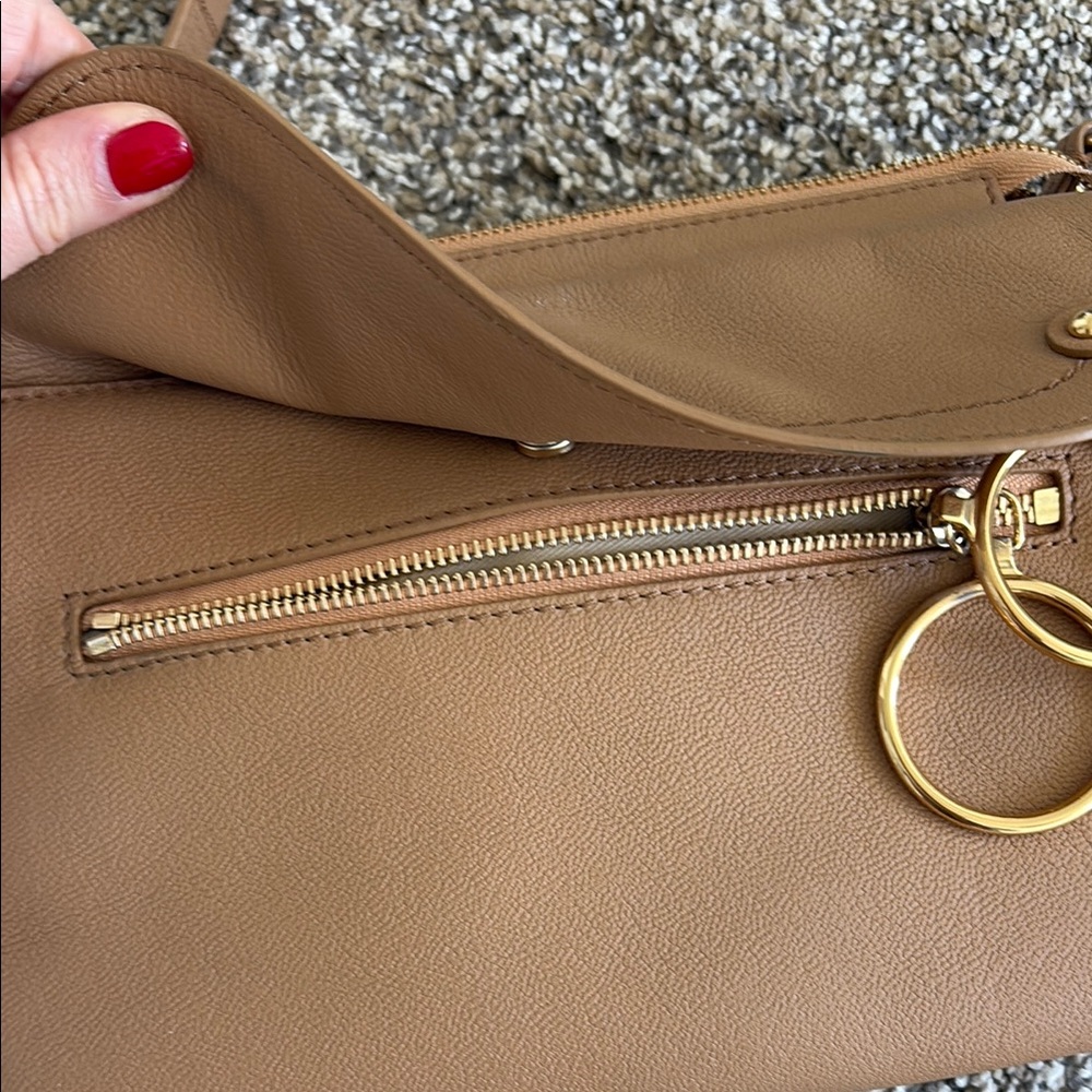 AUTHENTIC See by Chloe Tan Leather Crossbody Bag - Picture 3 of 6
